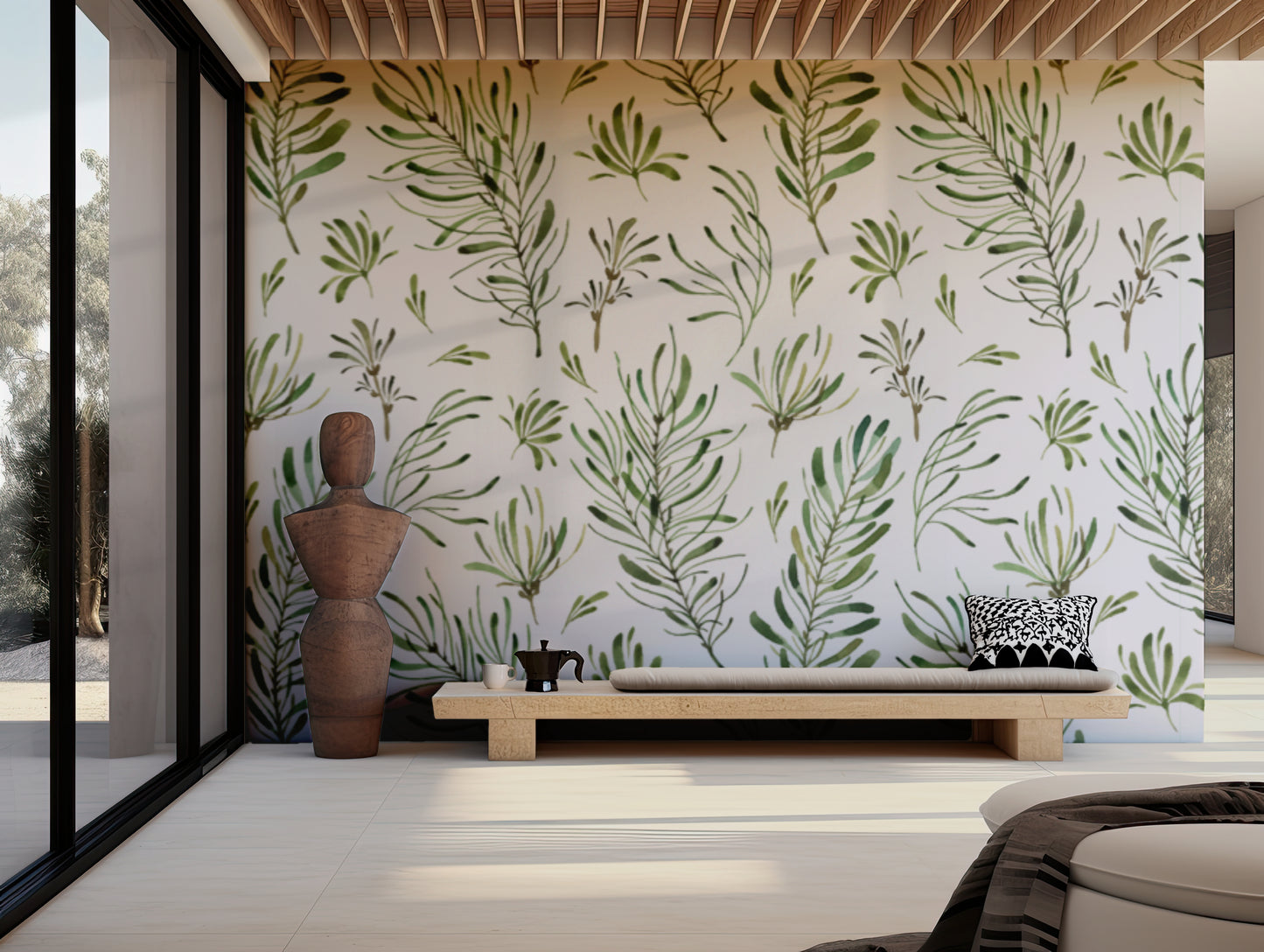 Flora and Ferns Wallpaper