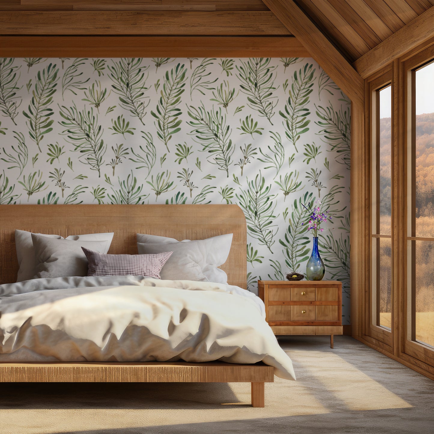 Flora and Ferns Wallpaper
