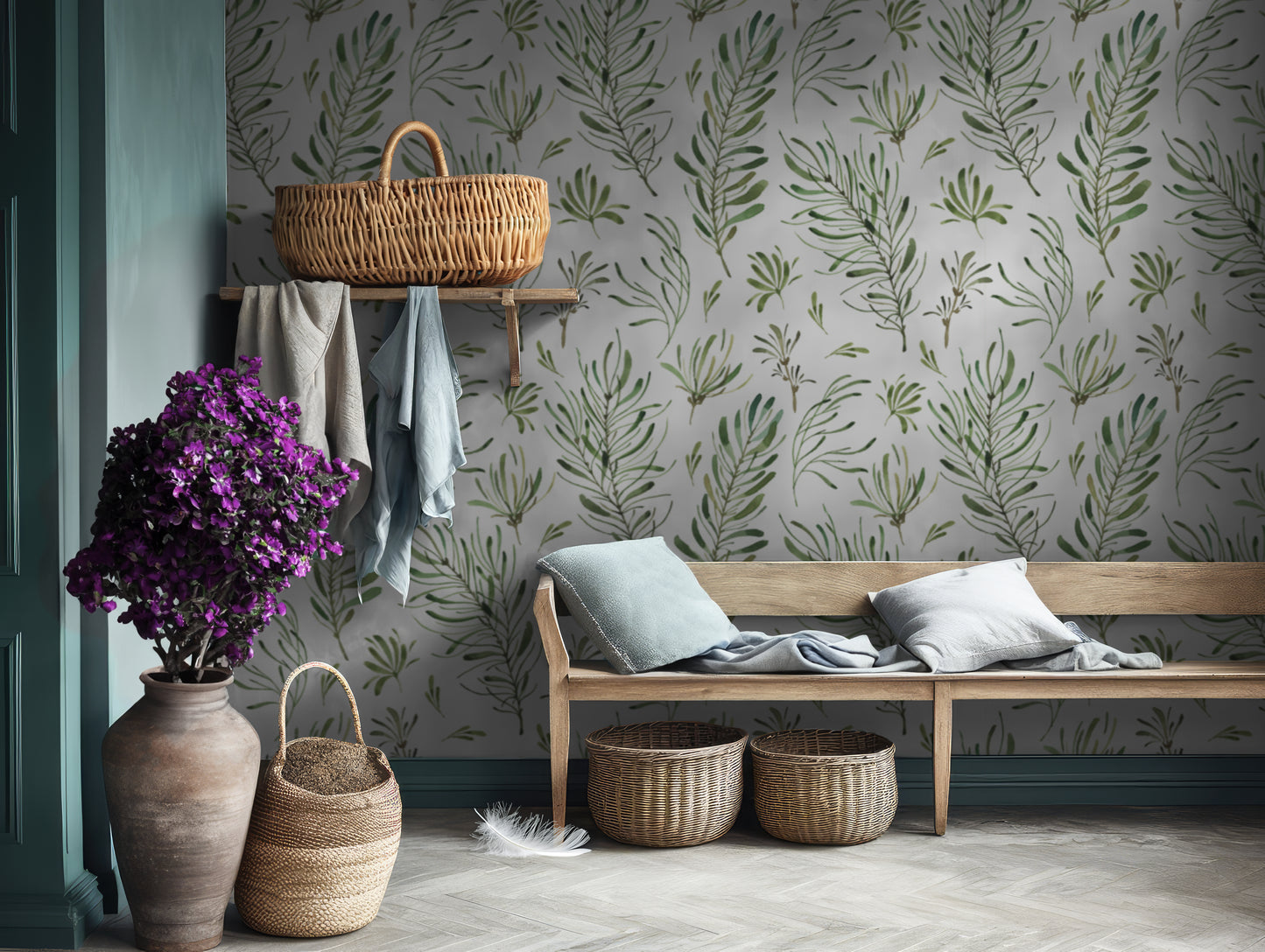 Flora and Ferns Wallpaper