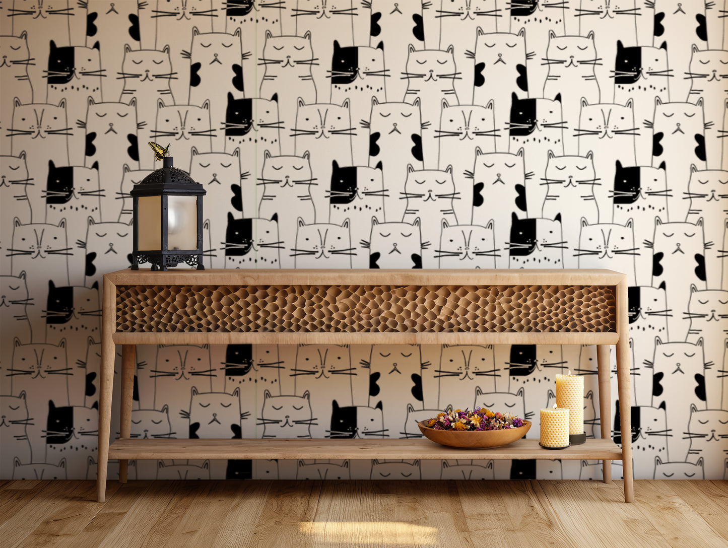 Modern Meow Wallpaper