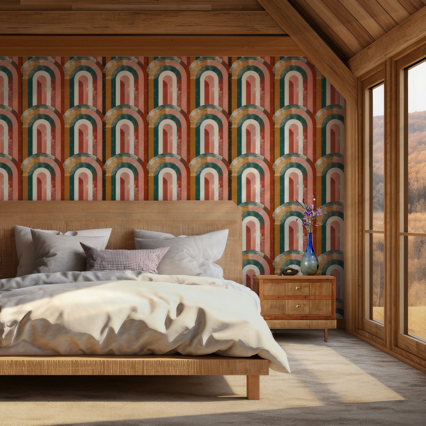 Vivid Arches Wallpaper
