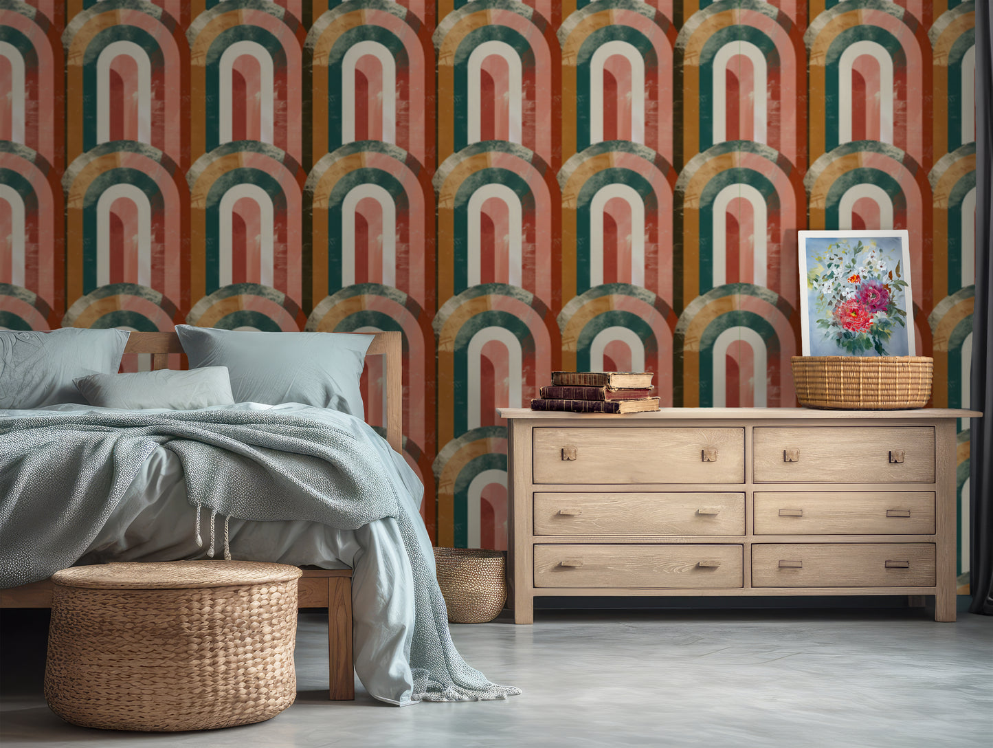 Vivid Arches Wallpaper