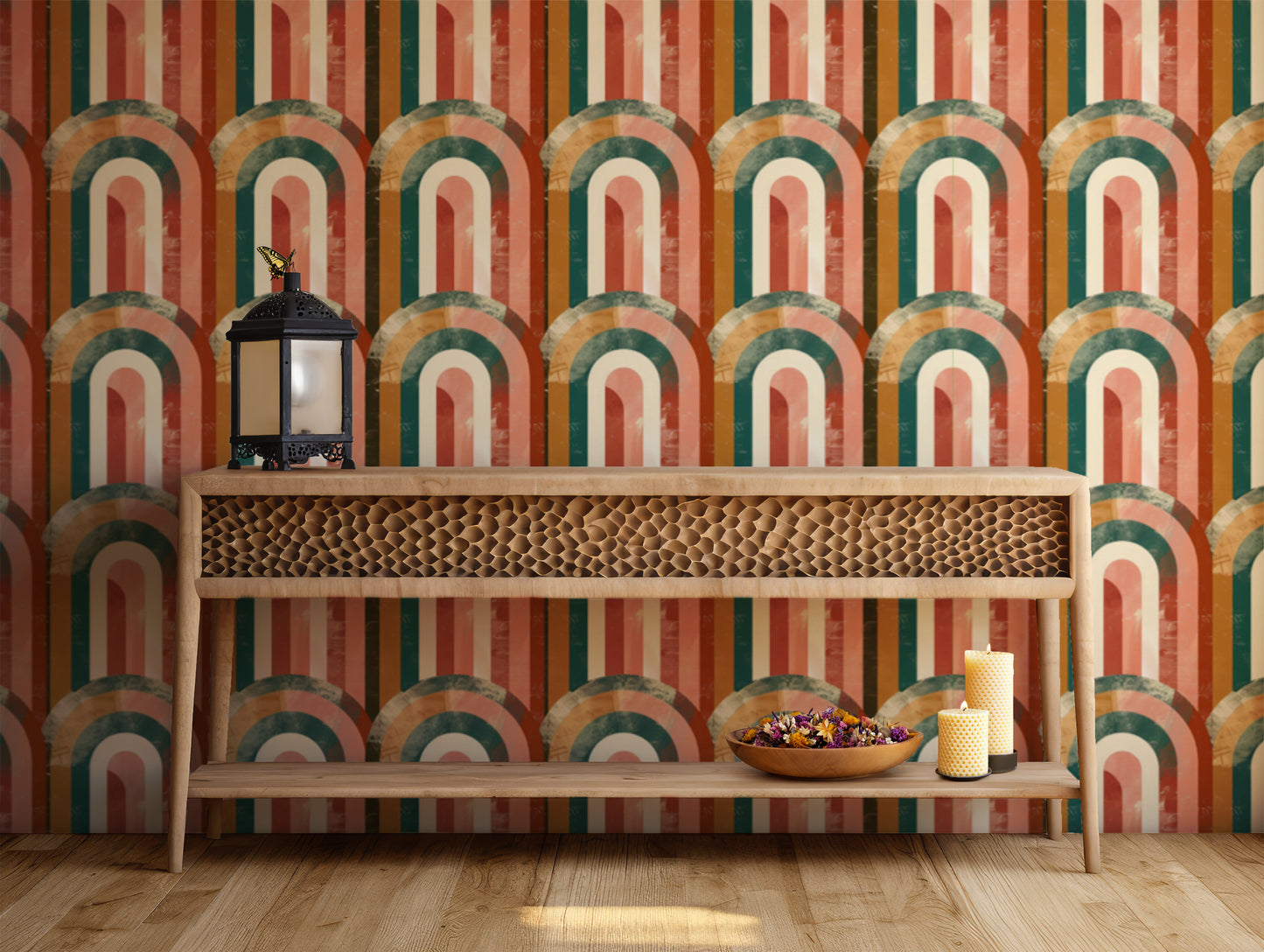 Vivid Arches Wallpaper