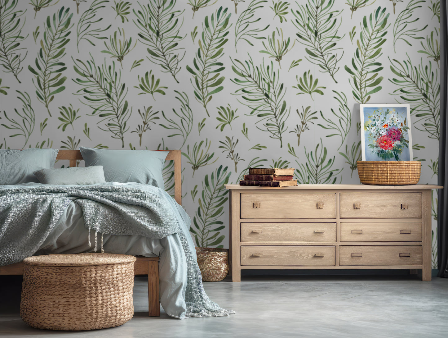 Flora and Ferns Wallpaper