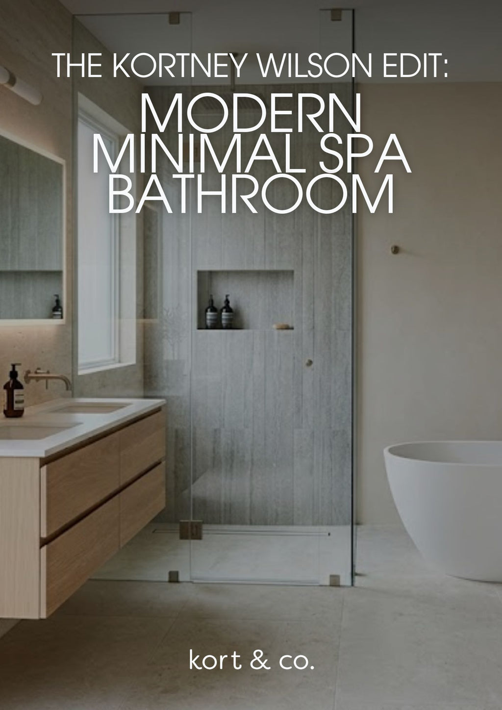 Modern Minimal Spa Bathroom Design Guide (Digital PDF)