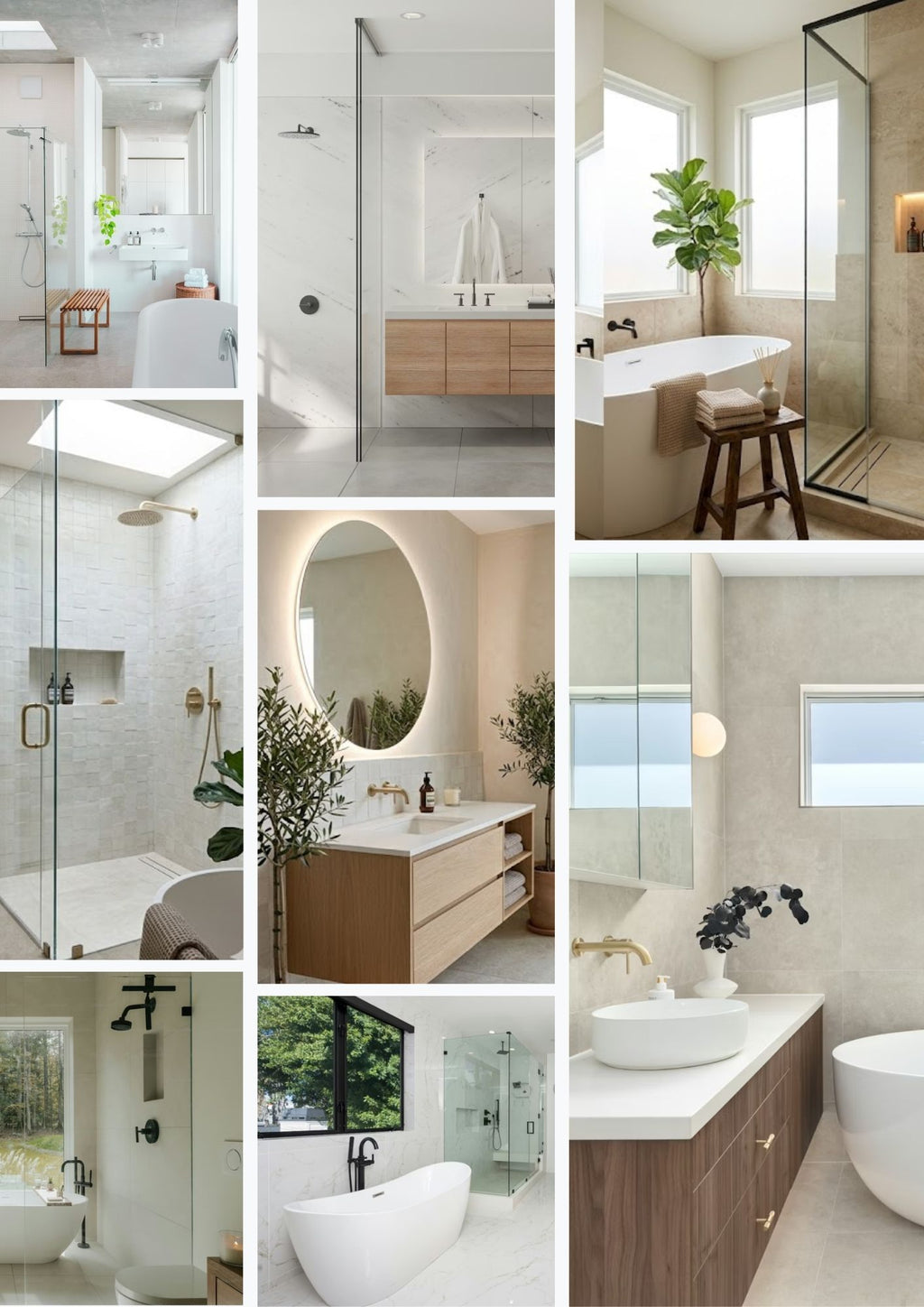 Modern Minimal Spa Bathroom Design Guide (Digital PDF)