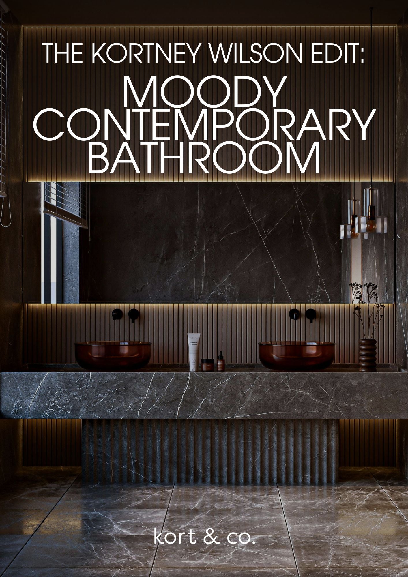 Moody Contemporary Bathroom Design Guide (Digital PDF)