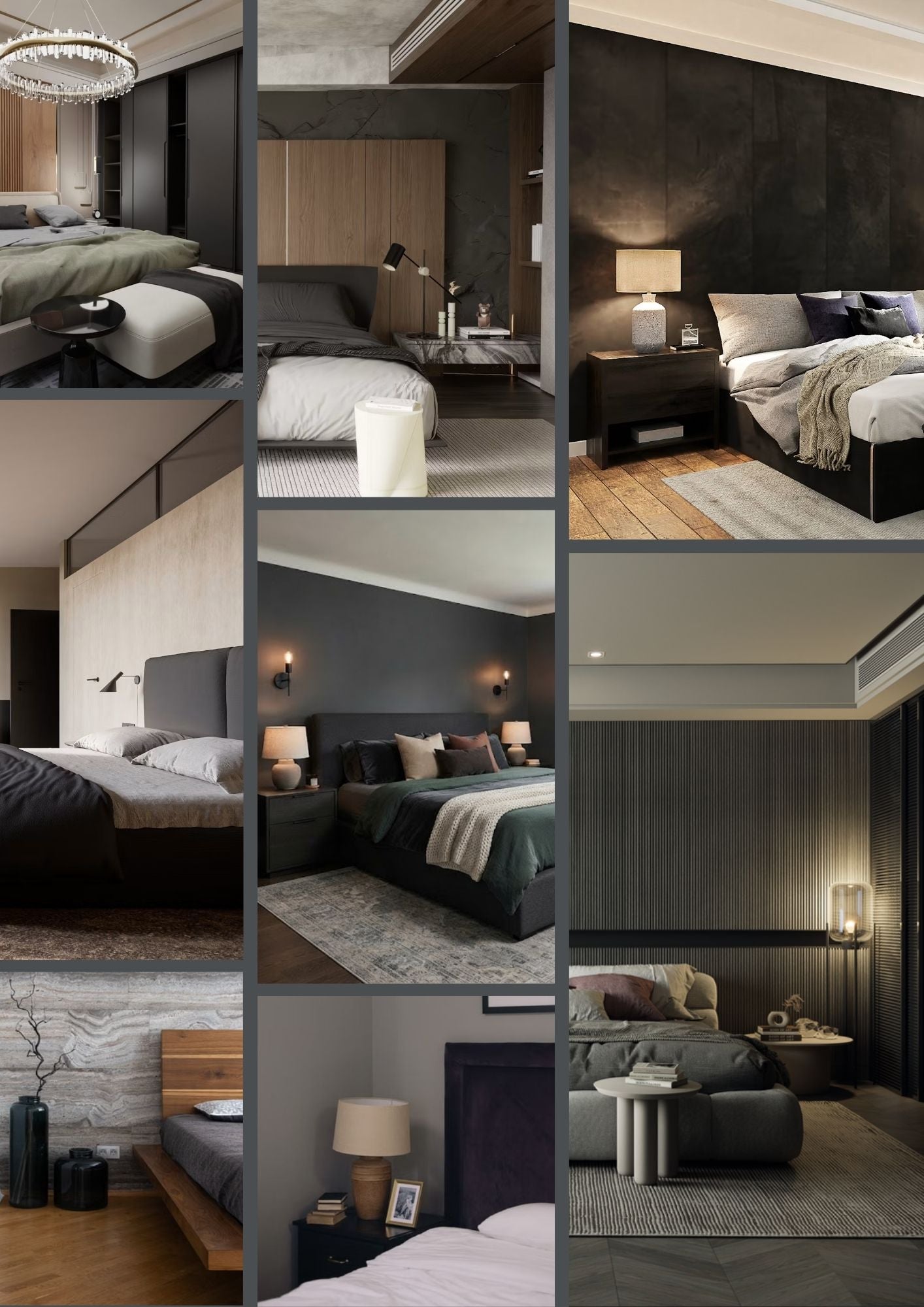 Moody Contemporary Bedroom Design Guide (Digital PDF)